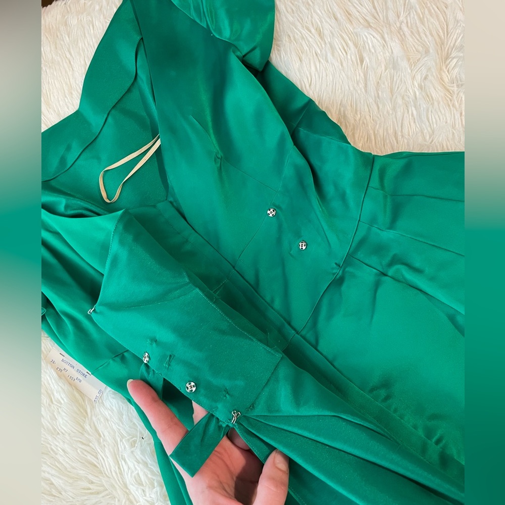 1959 NWT! Satin Cocktail Dress - Picture 14 of 14